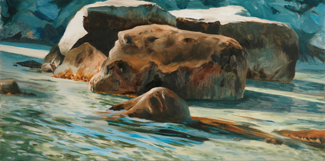 Morning, oil on canvas, 12 x 24, 2013